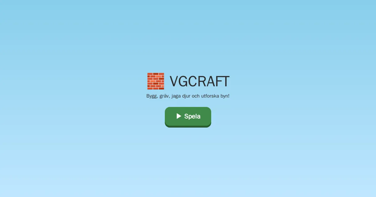 Skärmbild av VGCRAFT