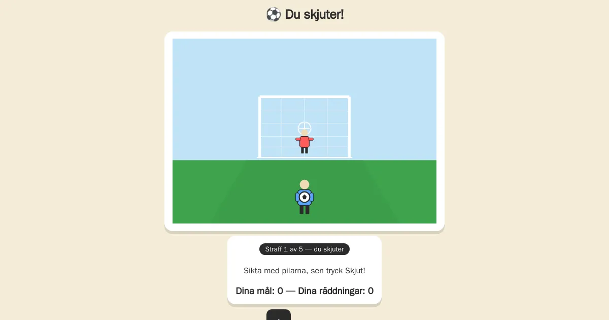 Skärmbild av Straffläggning