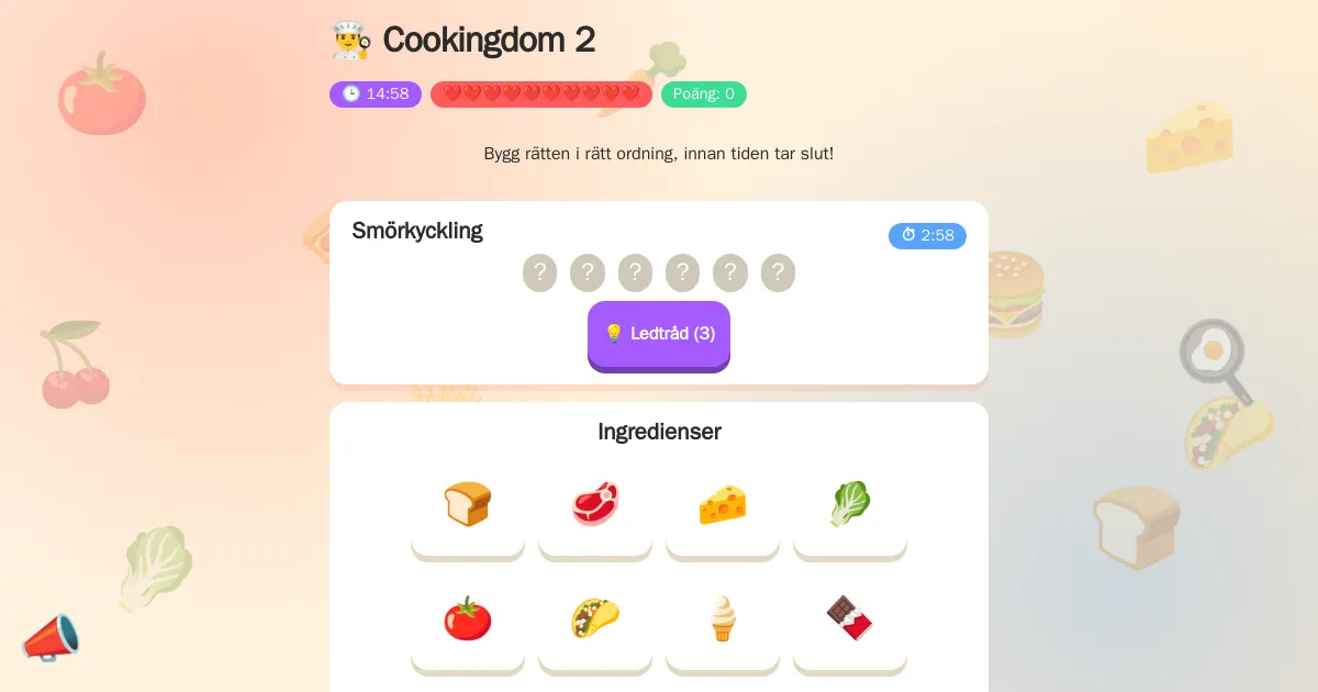 Skärmbild av Cookingdom 2