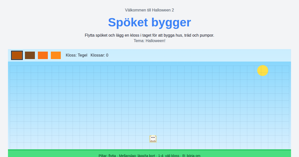 Skärmbild av Spöket bygger