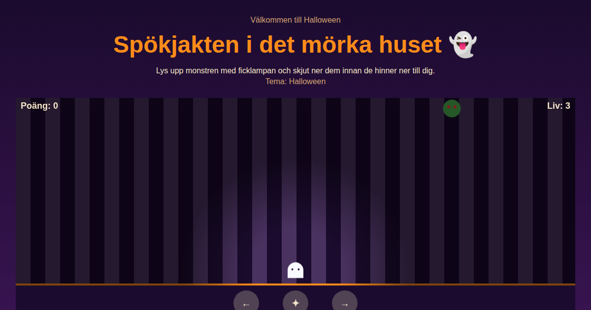 Skärmbild av Spökjakten