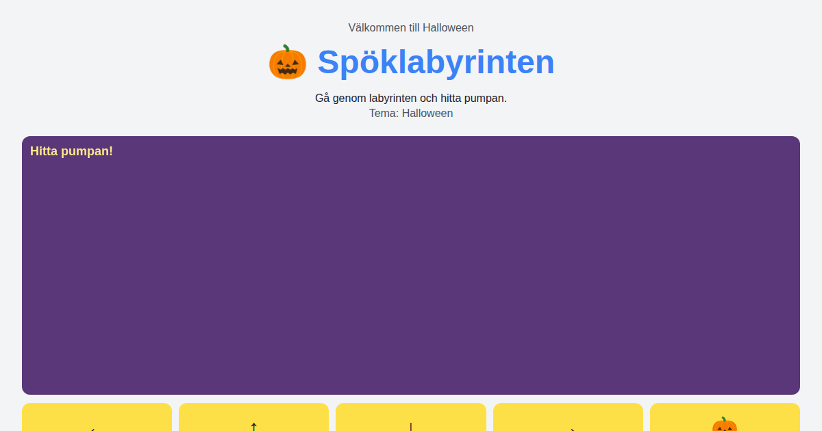 Skärmbild av Spöklabyrinten