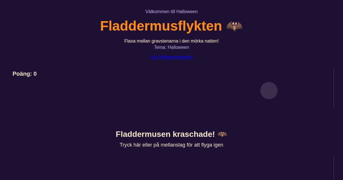 Skärmbild av Fladdermusflykten